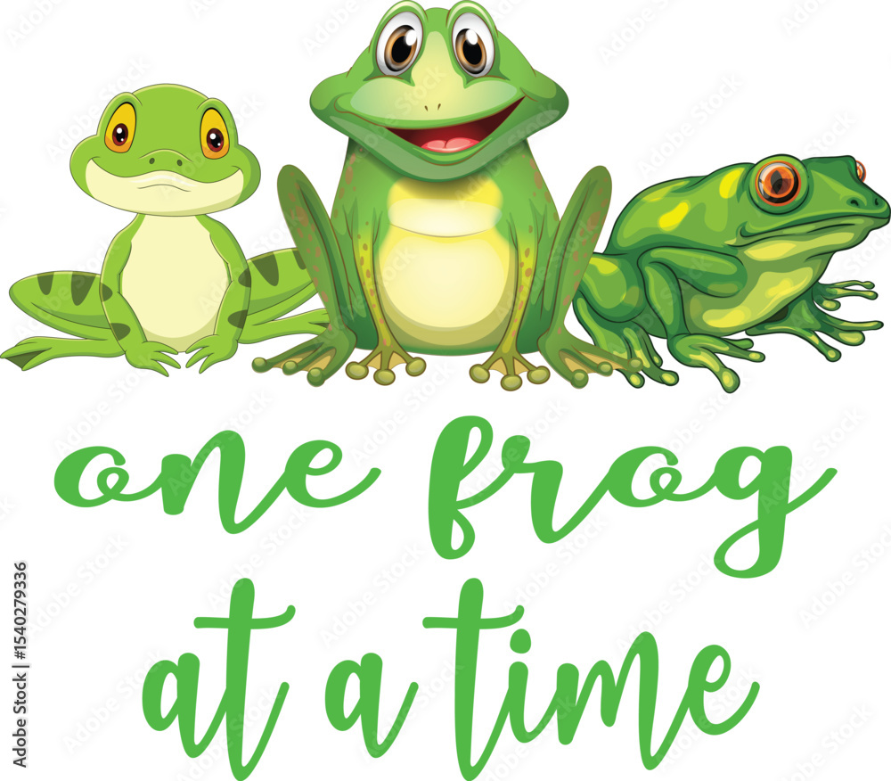 Obraz premium One Frog t-shirt design Art & Illustration