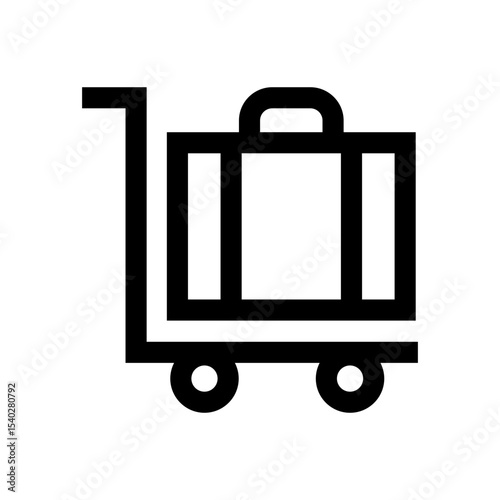 Luggage Trolley Icon