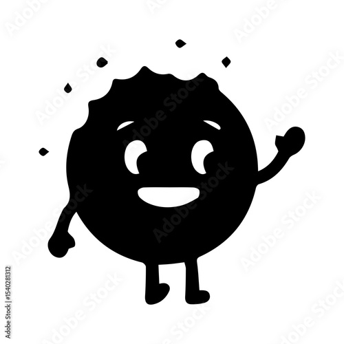 vector illustration of a cartoon character