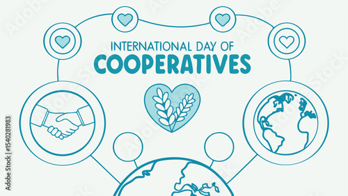 a professional banner poster of international day of cooperatives design