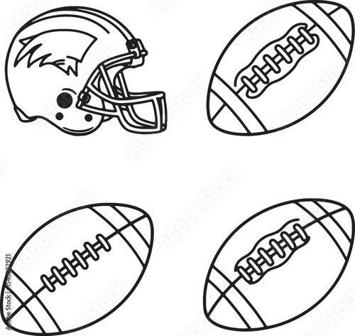 american football helmet vector illustration