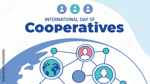 a professional banner poster of international day of cooperatives design