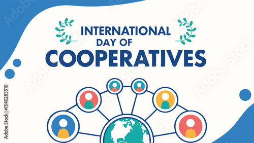 a professional banner poster of international day of cooperatives design