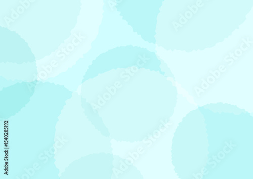 水色の涼しげな丸い模様の背景素材　ベクター