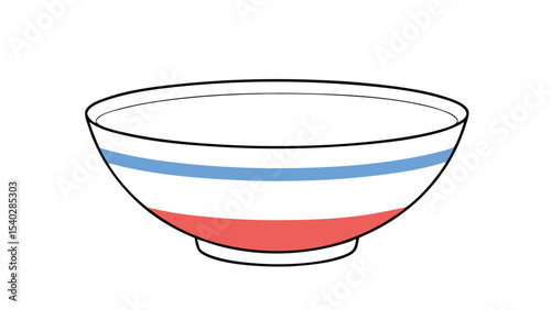 Simple Striped Bowl