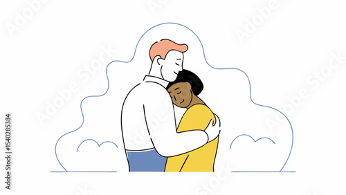 Loving Couple Embracing