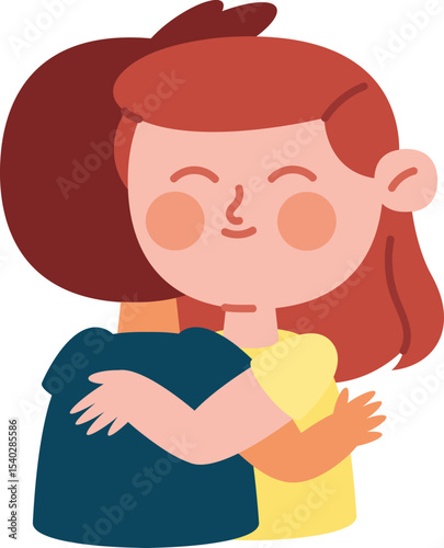 Embrace of Friendship: A tender embrace shared between two figures, highlighting the warmth and connection of friendship.