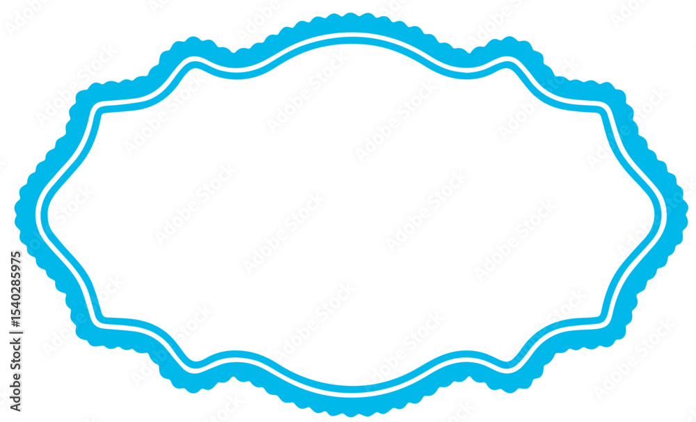 Obraz premium Islami blue Text Box Vector, Text Box, Islamic Text Box