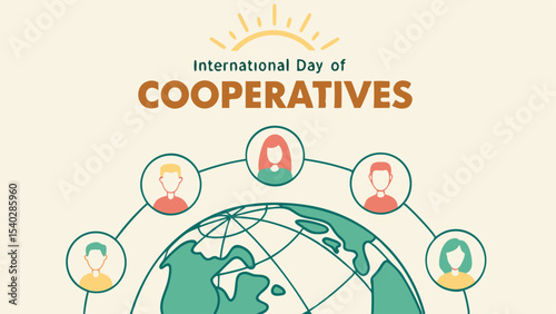 a professional banner poster of international day of cooperatives design