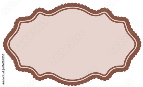 Luxury beown Arabic Islamic Banner Title Frame Text Box Border Clipart