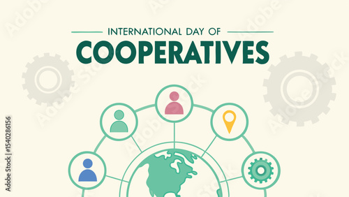 a professional banner poster of international day of cooperatives design