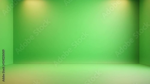 Bright and Vibrant Green Background for Creative Projects and Visual Media Production