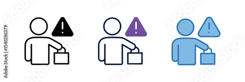 Trash Disposal Warning Icon