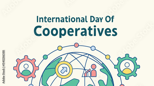a professional banner poster of international day of cooperatives design