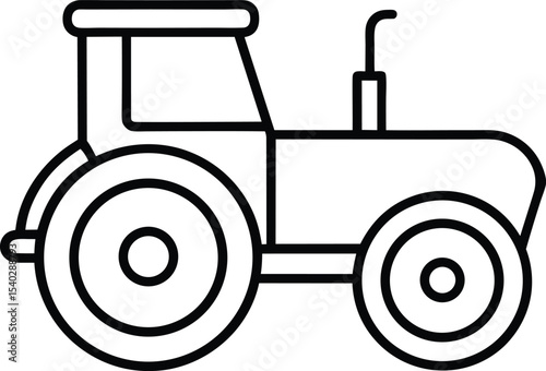 tractor isolated on white background