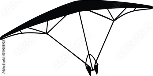  sky glider vector art on white background