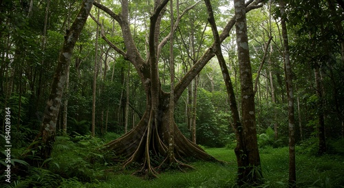 forest in the morning