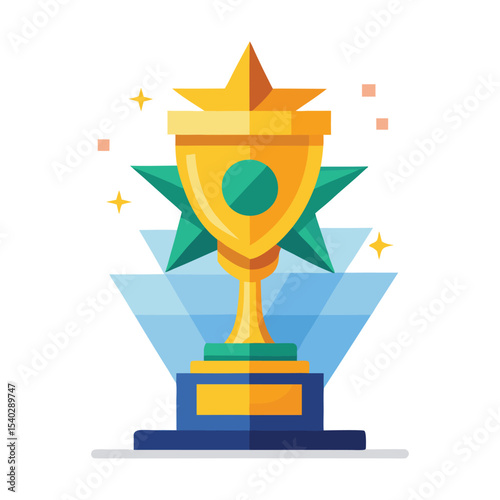 Abstract trophy award
