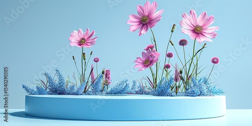 pink flower in a vase