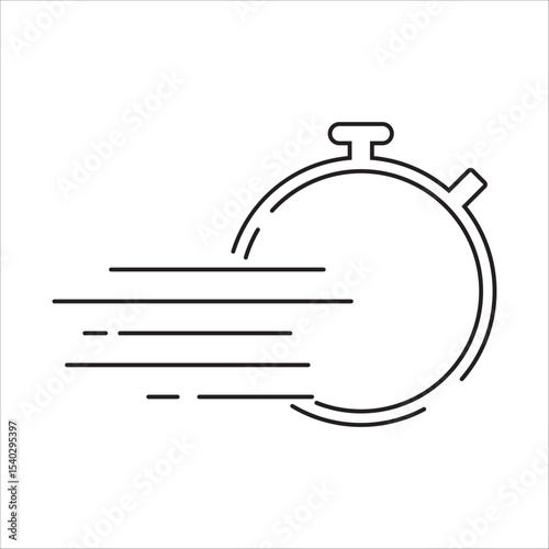 vector illustration of a stopwatch