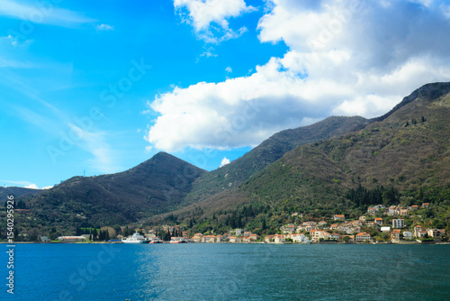 Small village on coast of Kotorska Bay.