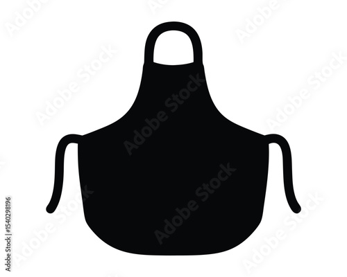 kitchen apron icon silhouette design vector