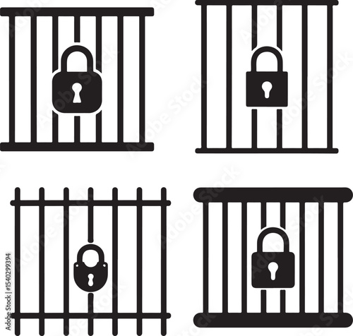  Locked Gate with Padlock