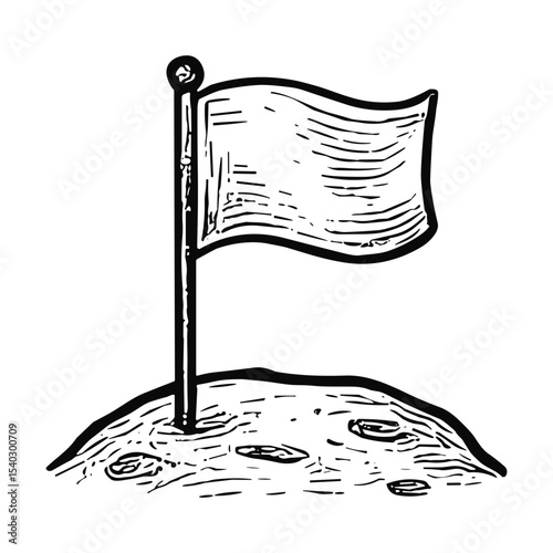 Flag on Moon
