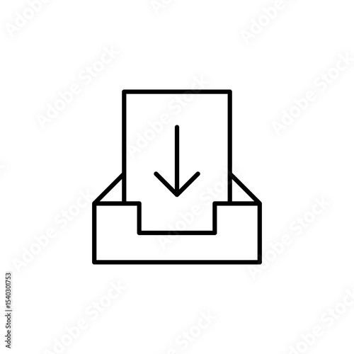inbox, mail, email, newsletter icon