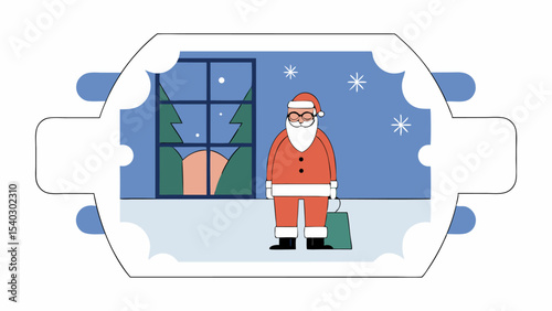 Santa Claus at Night, Christmas Eve