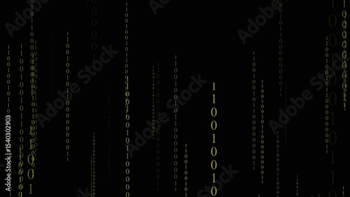yellow binary black background