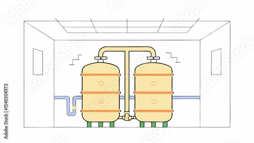 Dual Water Filter System in Room