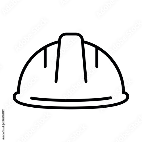 Construction safety helmet sign symbol vector flat icon