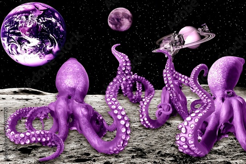 Octopus colony on an alien planet