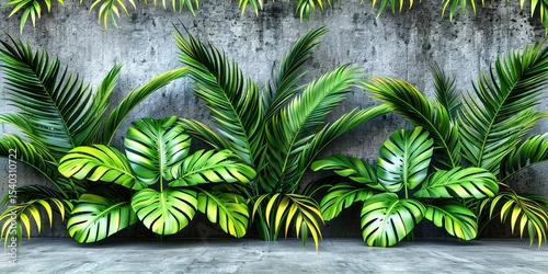 palm tree leaves