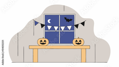 Halloween Windowsill Decor