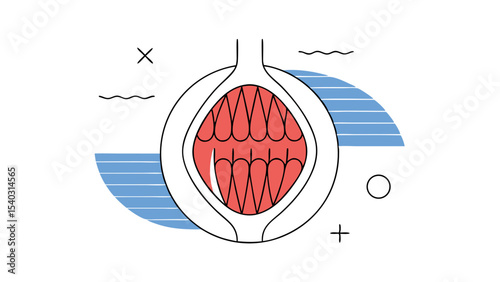 Abstract Illustration of a Vulva