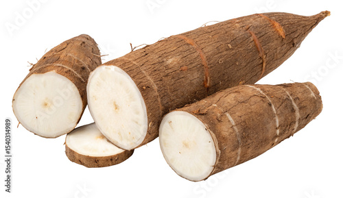 Discover fresh cassava roots and slices for cooking and culinary uses a staple ingredient for recipes