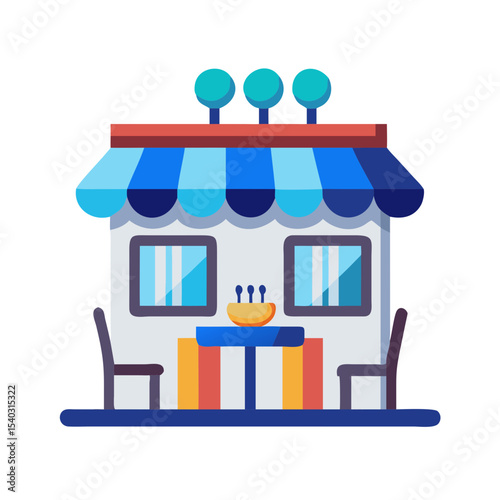 vector illustration of a house with a window