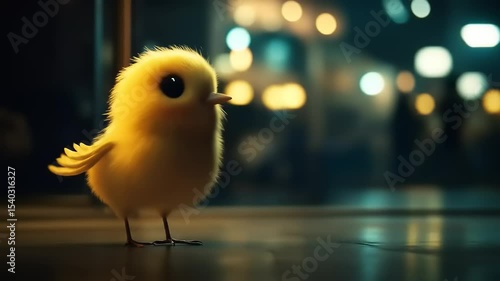 Lonely Chick City Night.