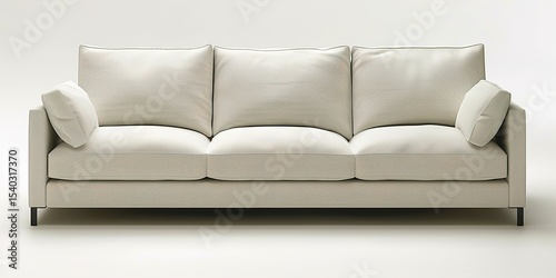 white sofa isolated on white