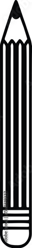 Simple Black and White Pencil Illustration A Clean Vector Graphic