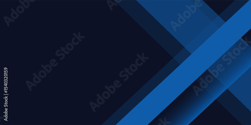 Blue black abstract background geometry shine and layer element vector for presentation design. Suit for business, corporate, institution, party, festive, seminar, and talks