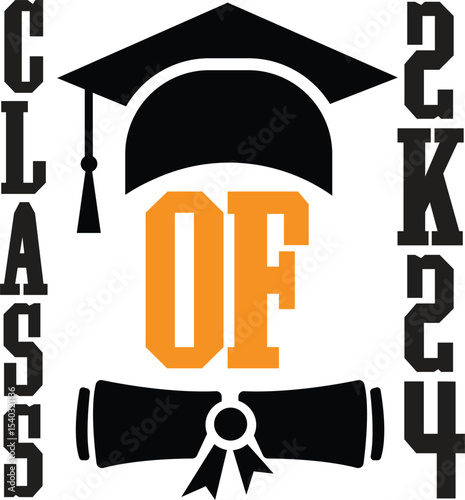 Class of 2024 Graduation Cap, Diploma, and Celebration