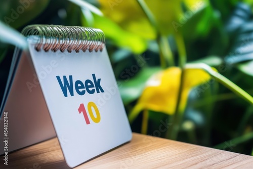 Week 10 calendar showing tenth week of the year