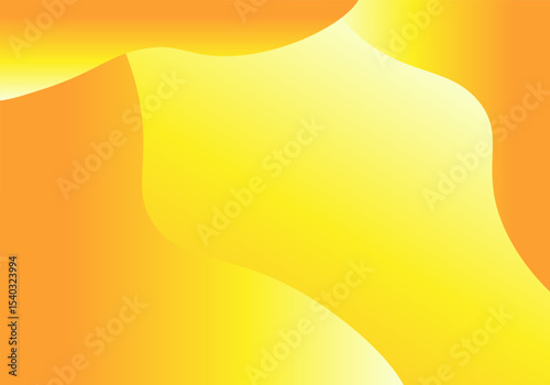 Bright Yellow Orange Fluid Gradient Abstract Background