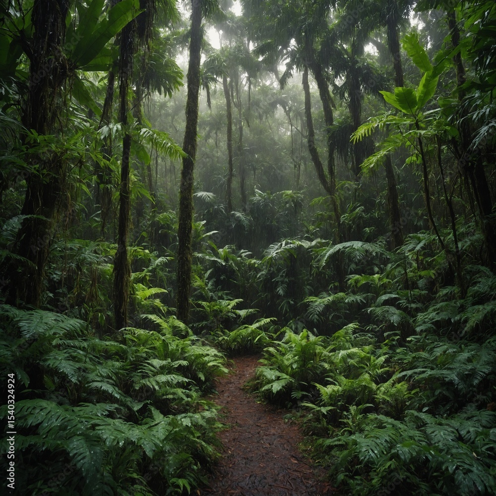 Fototapeta premium tropical forest in thailand