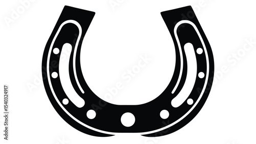 horseshoe vector isolated on white background