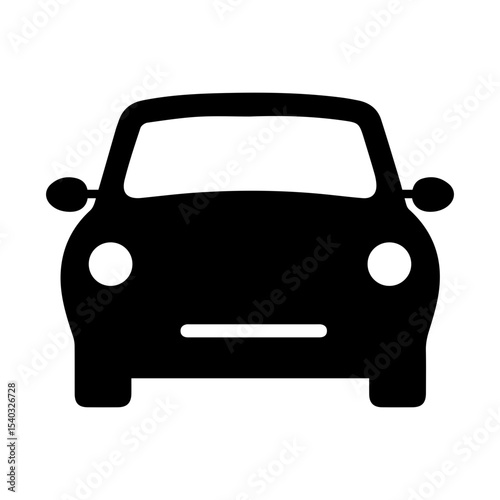 automobile car glyph icon