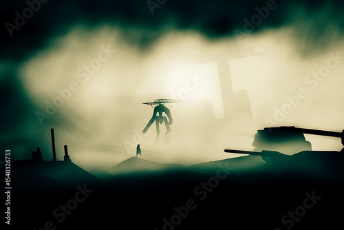 War of the Worlds in smog